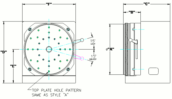 Rotary Table Dimensional Info