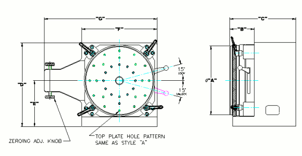 Rotary Table Dimensional Info